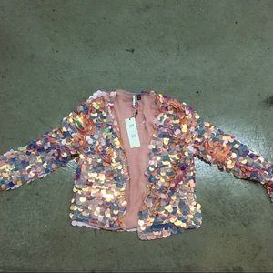 Top shop sequins jacket